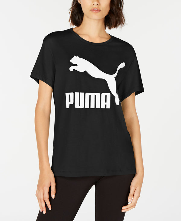 PUMA Womens Classics Cotton Logo T-Shirt