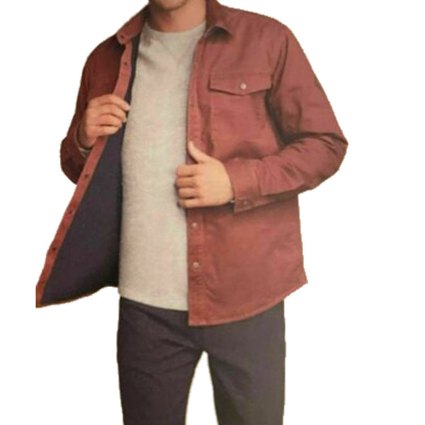 Eddie Bauer Mens Legend Wash Flex Fleece Lined Shirt Jacket