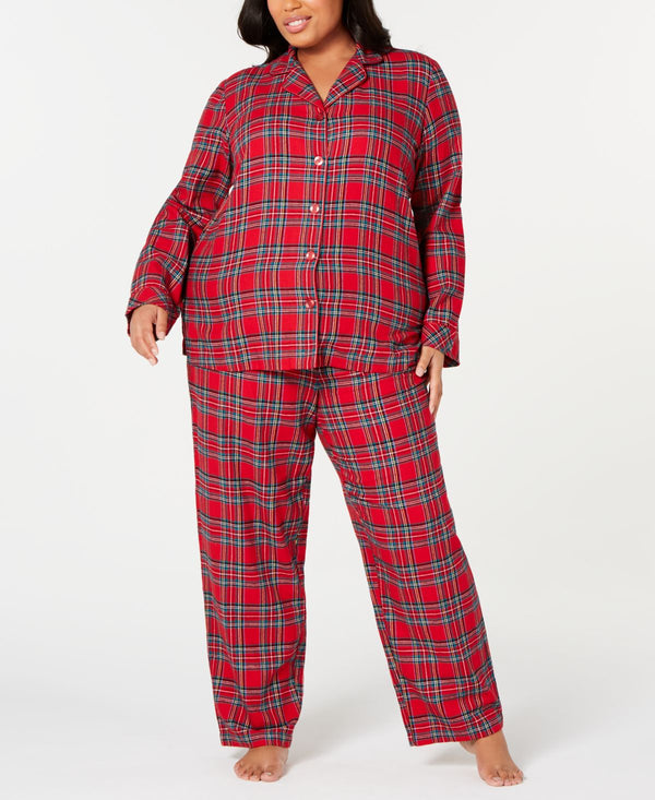 Family Pajamas Matching Plus Size Brinkley Plaid Family Pajama Set Womens