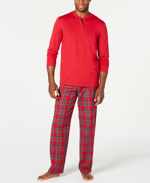 Family Pajamas Mens Matching Big & Tall Mix It Brinkley Plaid Pajama Set