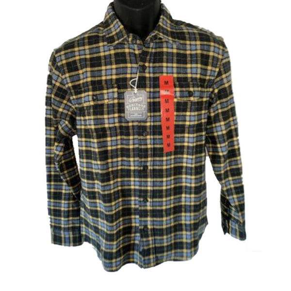 Grayers Mens Heritage Flannel Soft Button Up Front Shirt