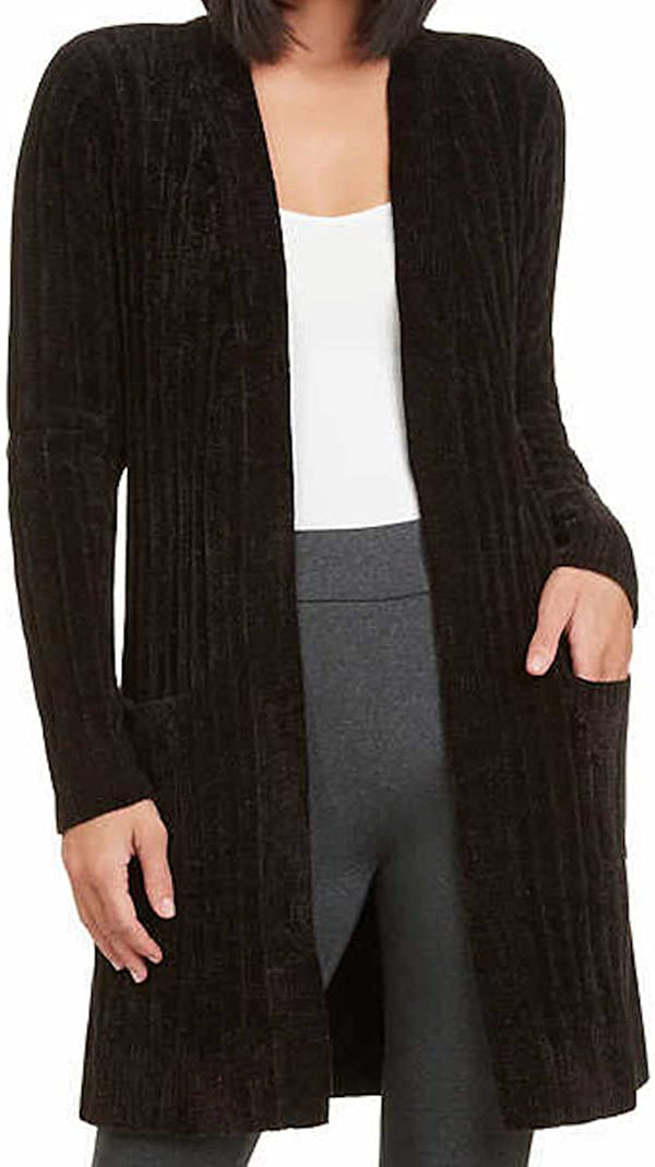 Matty M Womens Chenille Cardigan Sweater