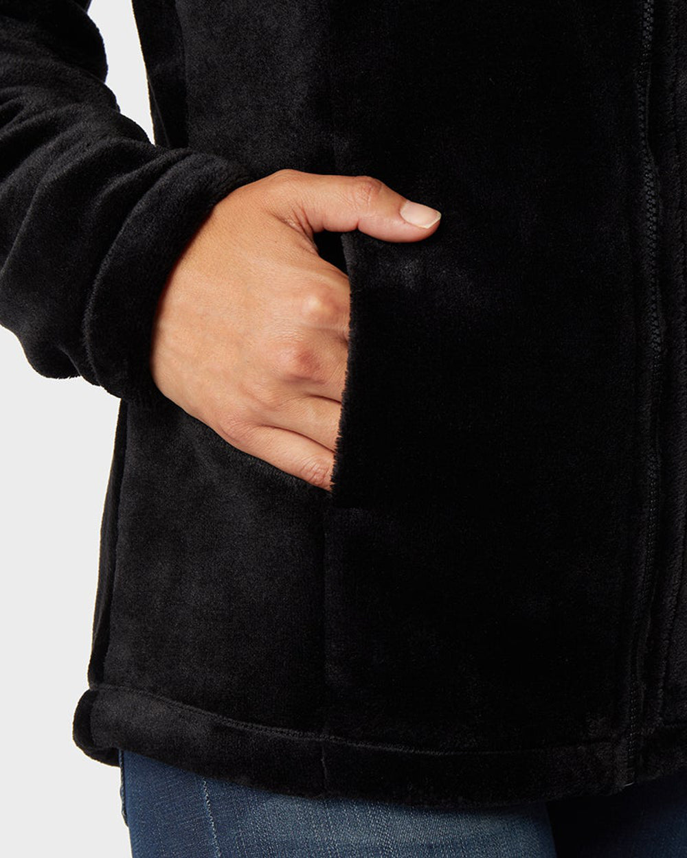 32 DEGREES Womens Front Pockets Plush Jacket