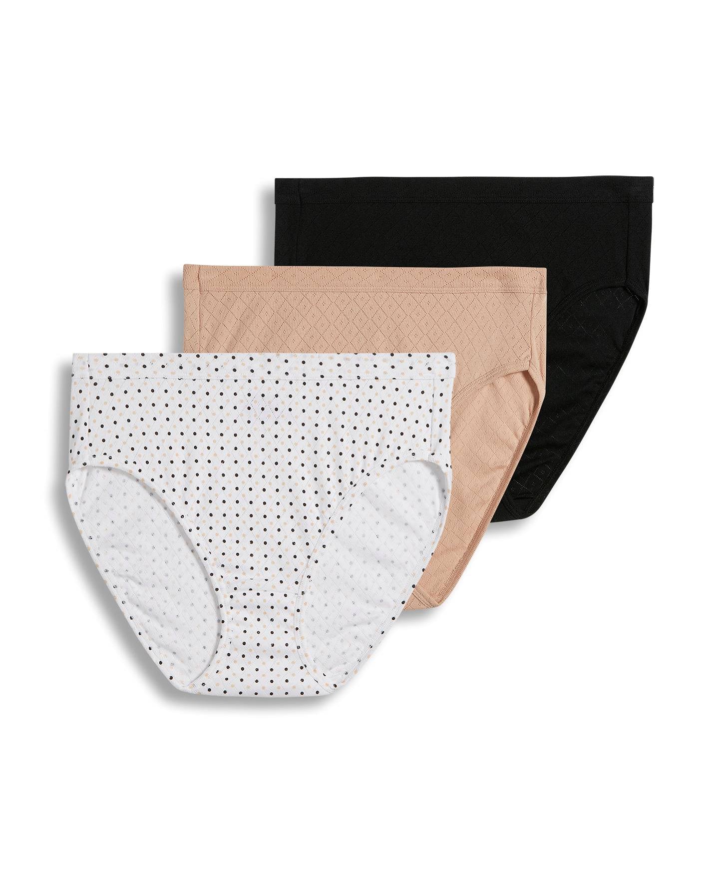 Jockey Womens Elance Breathe Cotton French Cut Underwear 3 Pack