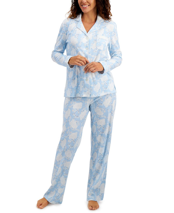 Charter Club Womens Soft Brushed Cotton Pajama Top