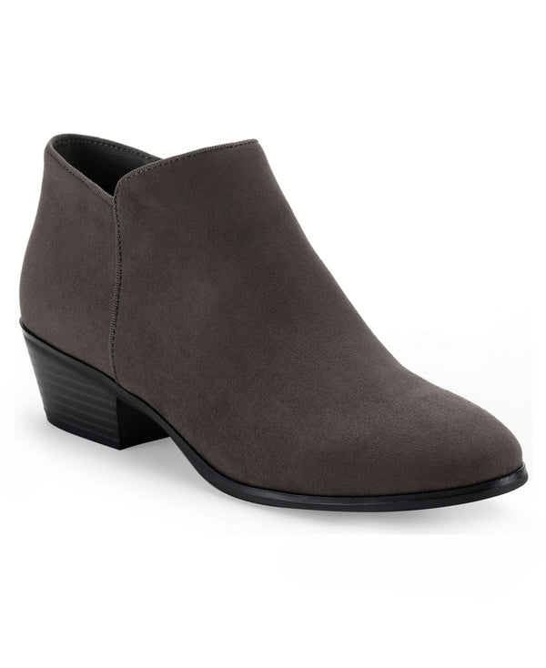 Style & Co Womens Wileyy Ankle Booties,Charcoal Micro,7.5 M