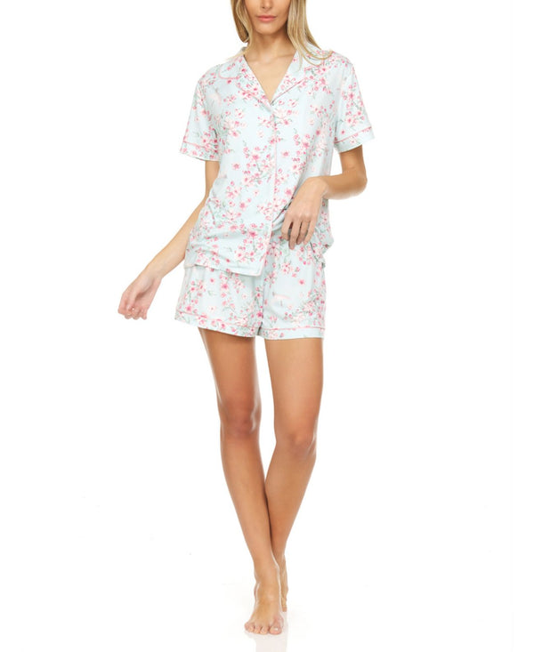 Flora Nikrooz Printed Pajama Shorts Set Womens