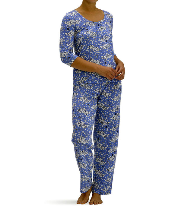 HUE Womens Cloudy Sheep 2 Pieces Pajama Set