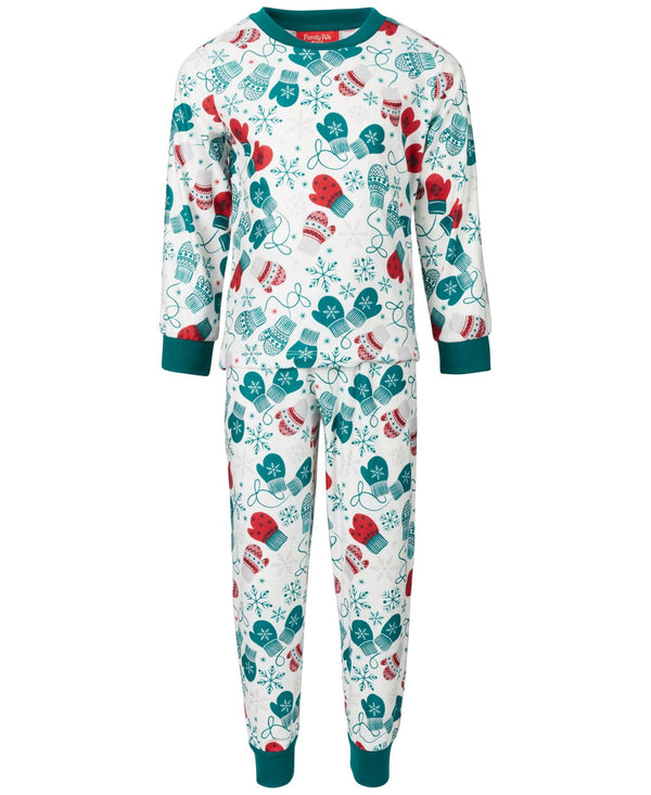 Family Pajamas Matching Kids Mittens Family Pajama Set Womens