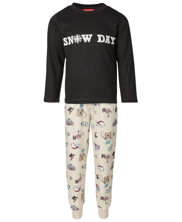 Family Pajamas Matching Kids Snow Day Family Pajama Set Womens