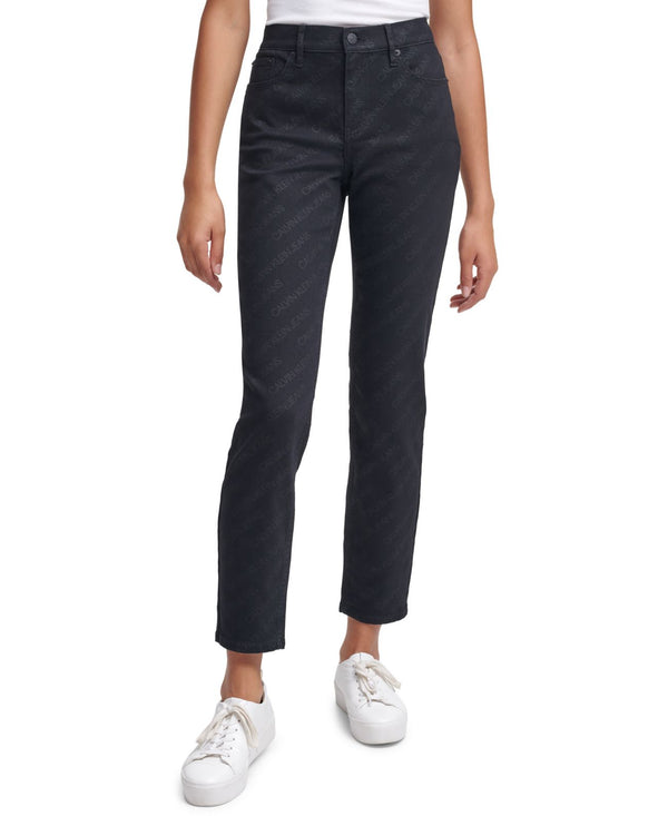 Calvin Klein Jeans Mid Rise Logo Pant Womens
