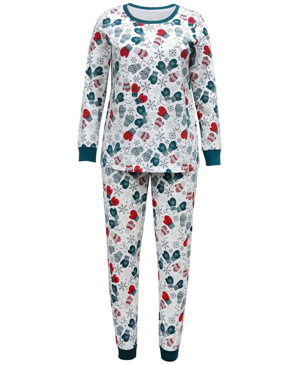 Family Pajamas Matching Womens Mittens Pajama Set,Mittens,XX-Large