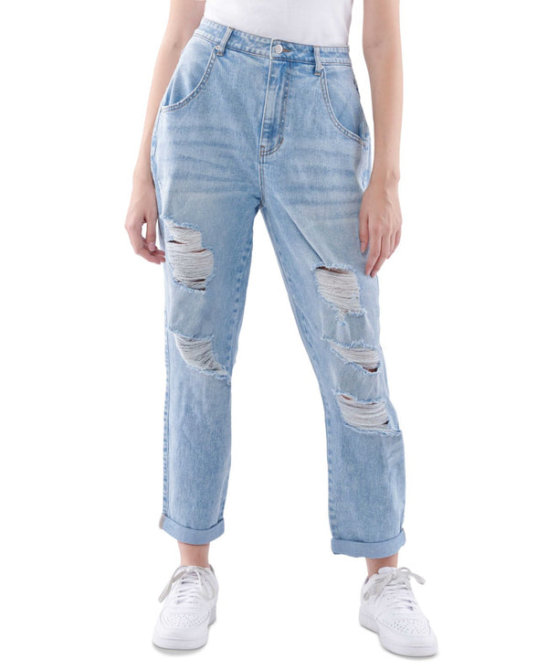Vanilla Star Juniors High Rise Barrel Fit Jeans