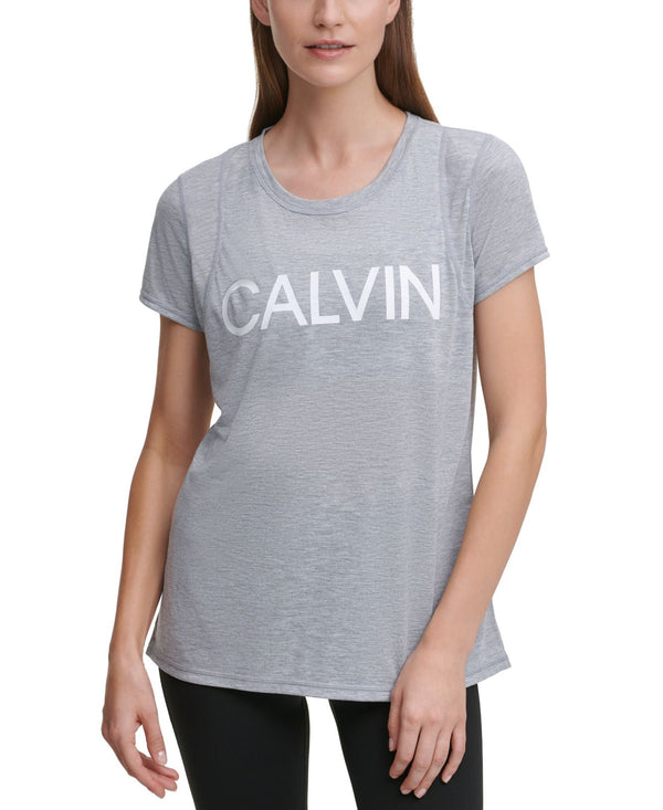 Calvin Klein Womens Performance Logo T-Shirt