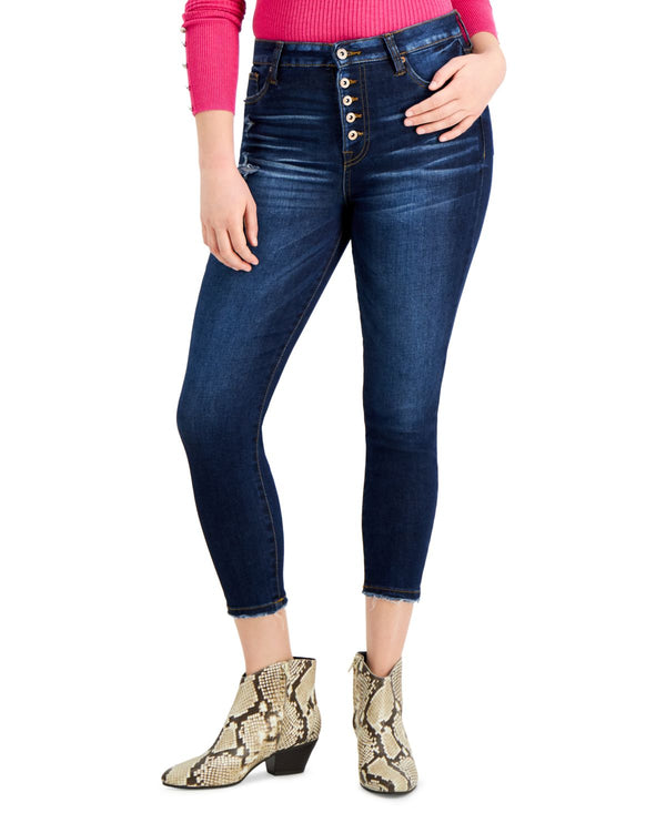 Celebrity Pink Juniors High-Rise Cropped Skinny Jeans,1