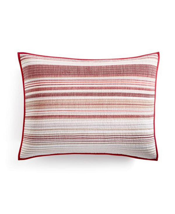 Martha Stewart Collection Holiday Yarn-Dye Quilted Standard Sham, 20 X 26 Inch