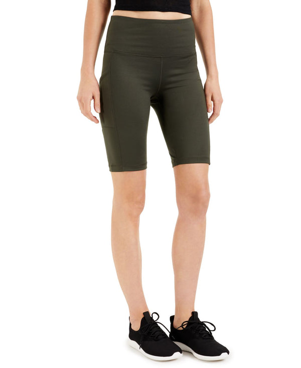 allbrand365 Designer Womens High-Rise Pocket Bike Shorts