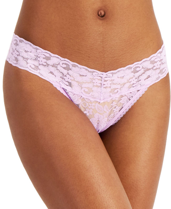 INC International Concepts Womens Lace Thong Underwear,Soft Lilac,Large