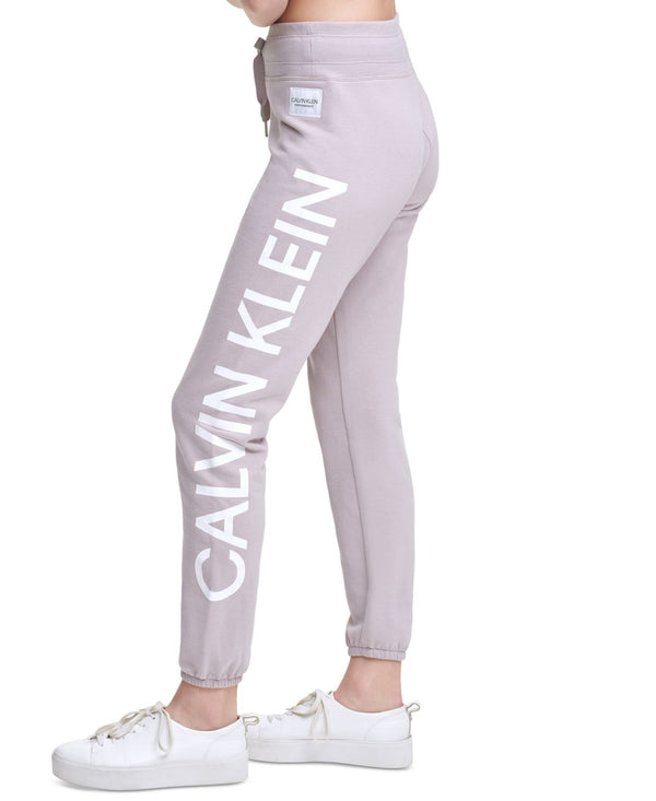 Calvin Klein Womens Performance Fleece Logo Sweatpants
