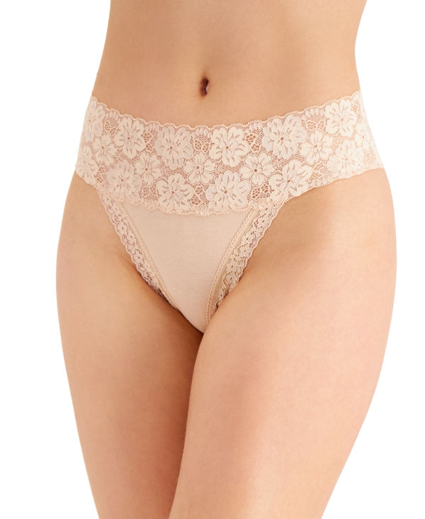 Jenni Womens Wide-Lace-Waist Thong Underwear,XX-Large