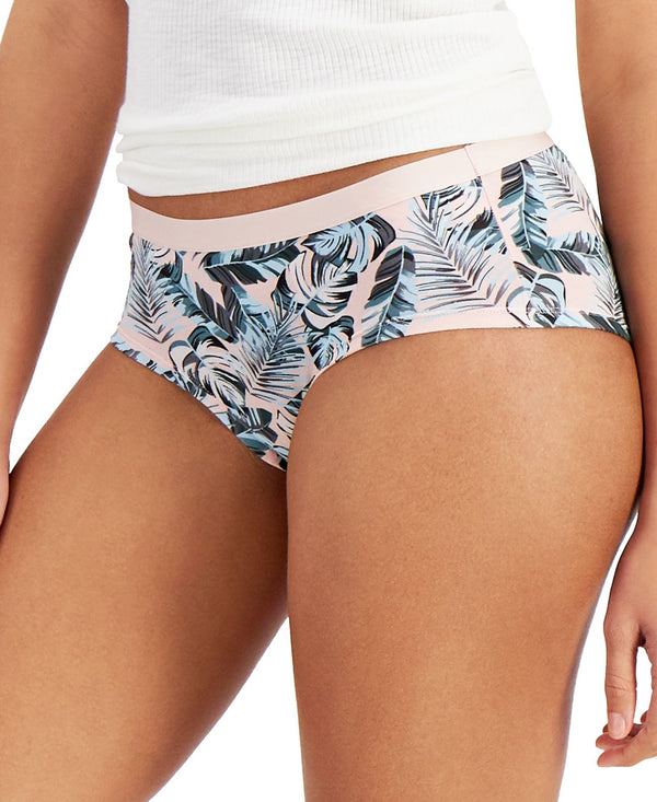 Jenni Womens Leaf-Print Hipster Underwear,Tropical Leaf,XXX-Large