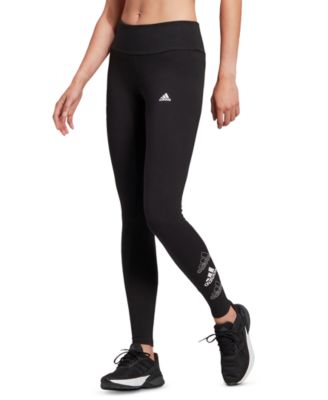 adidas Womens Essentials Stacked Logo High-Rise Full Length Leggings