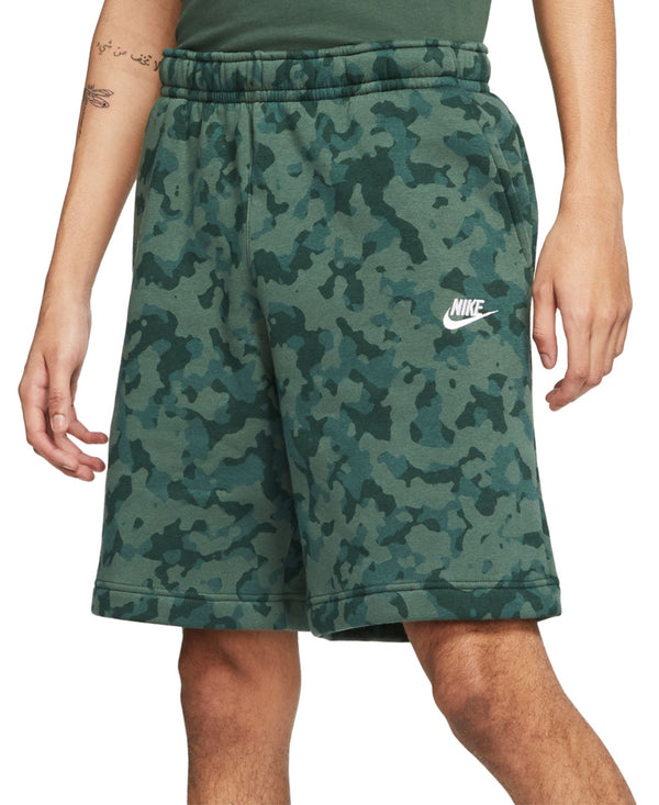 Nike Mens Camo Fleece Shorts,Galactic Jade,Small
