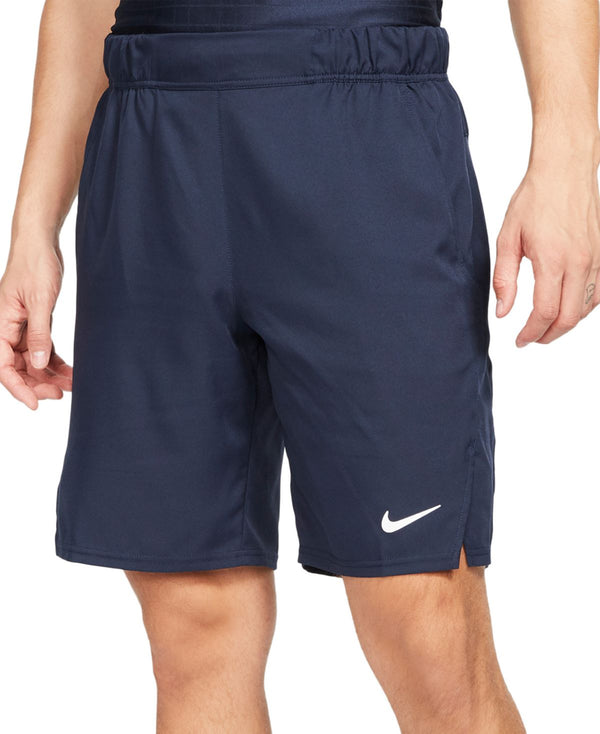 Nike Mens Dri fit Victory Tennis Shorts,Obsidian/White,Medium