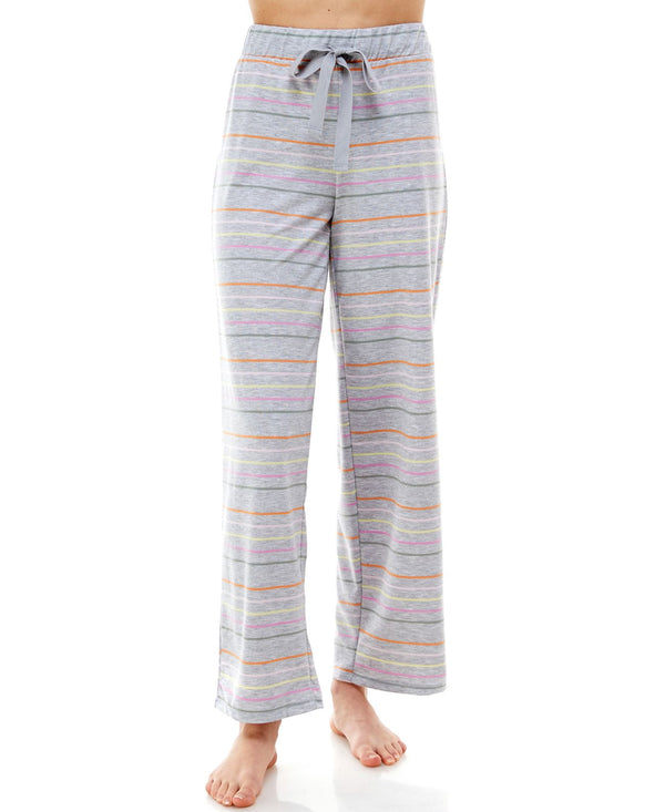 Jaclyn Womens Intimates Striped Open-Leg Pajama Pants