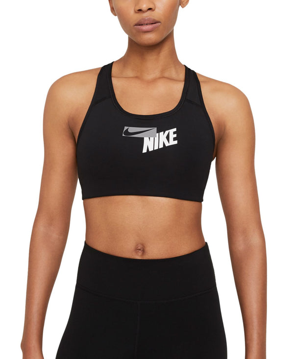Nike Womens Logo Racerback Medium Impact Sports Bra