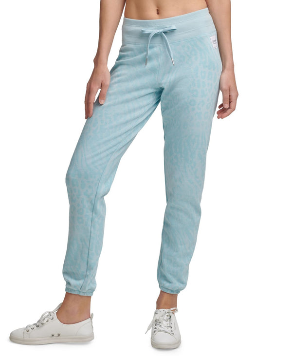 Calvin Klein Womens Performance Printed French Terry Jogger Pants