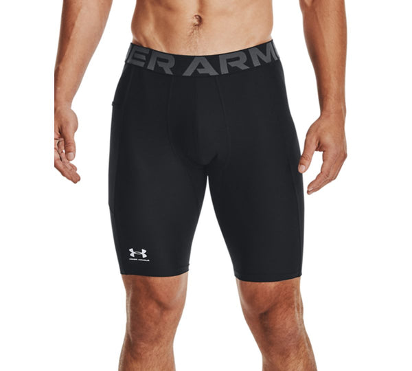Under Armour Mens Big And Tall HeatGear Armour Moisture Wicking 9Inch Compression Shorts Black X-Large