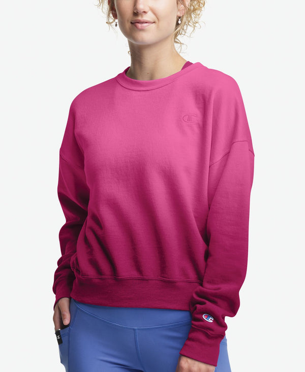 Champion Womens Plus Size Ombre Fleece Sweatshirt