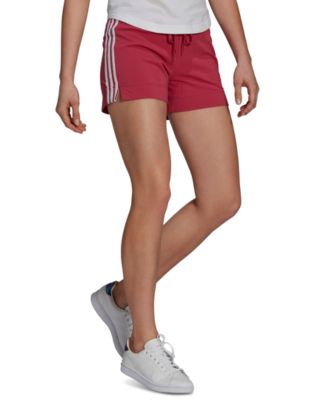 Adidas Womens Pacer 3-Stripes Knit Shorts