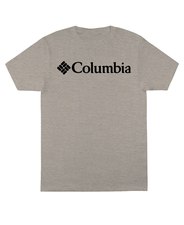 Columbia Mens Franchise Short Sleeve T-Shirt,Fossil Heather,Medium