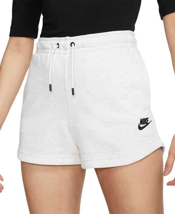 Nike Womens Sportswear Essential Terry Shorts,Birch Heather,X-Small