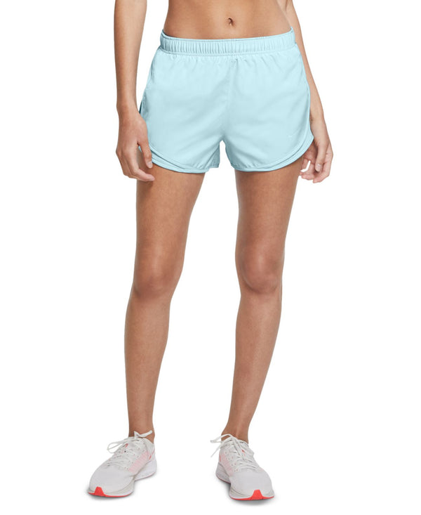 Nike Womens Dri-fit Solid Tempo Running Shorts,Glacier Blue,Large