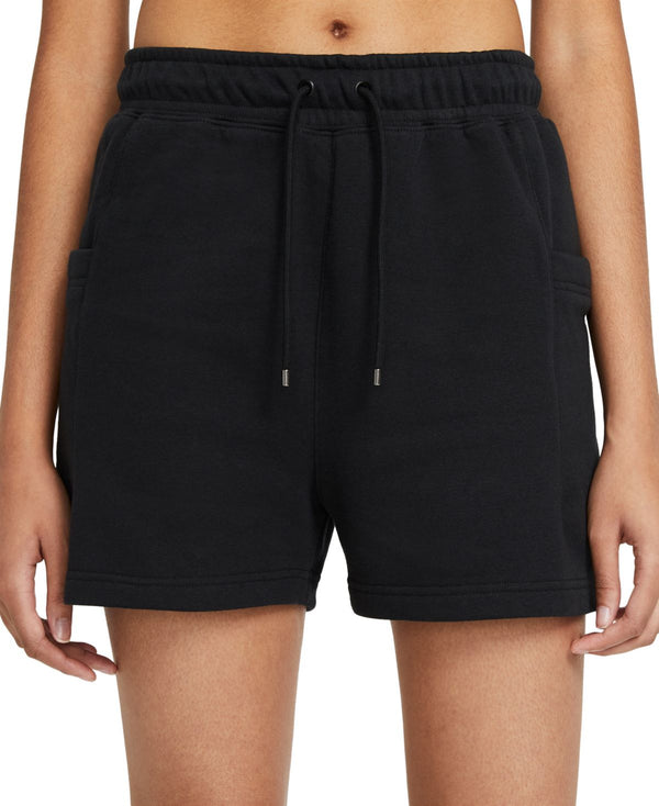 Nike Womens Sportswear Air Fleece Shorts,Black,Large