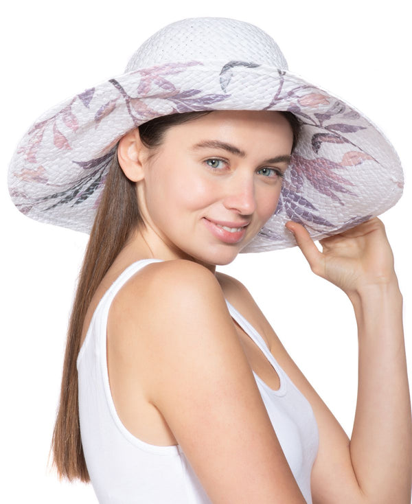 allbrand365 designer INC International Concepts Womens Painted Print Floppy Hat,One Size