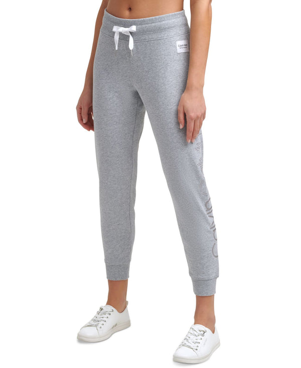 Calvin Klein Womens Performance Embroidered-Logo Sweatpants