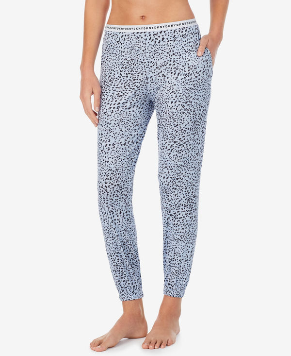 DKNY Womens Sleepwear Cropped Knit Jogger Pajama Pants