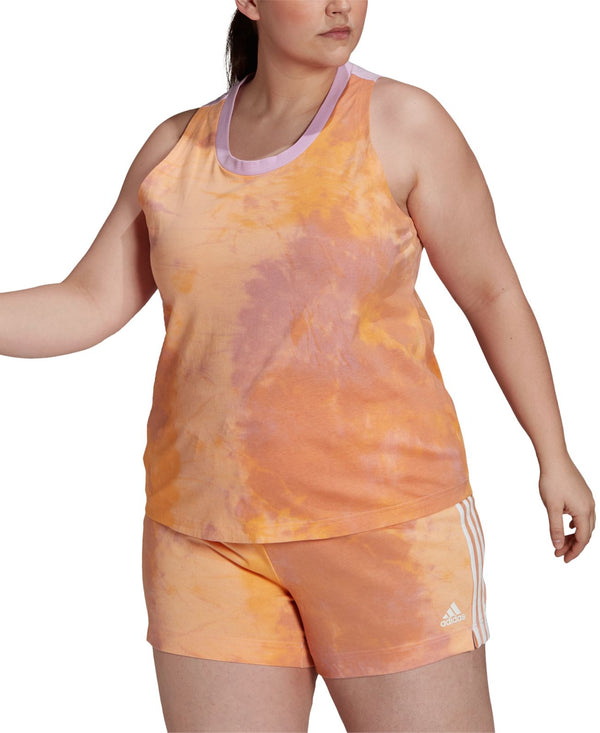 adidas Womens Plus Size Summer Pack Cotton Tank Top