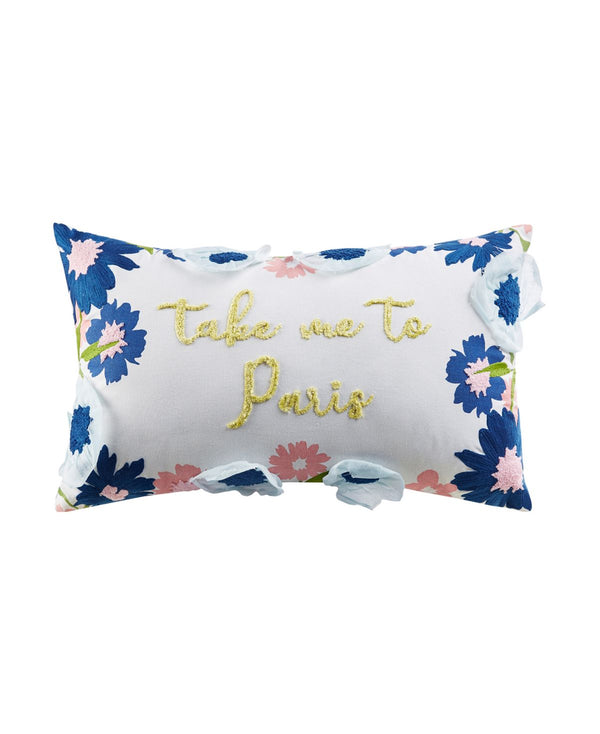 Jla Home Take Me to Paris 14 x 20 Inches Decorative Pillow
