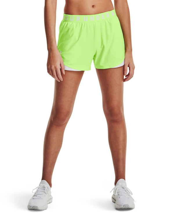 Under Armour Womens Play Up Shorts,Summer Lime/White,Small