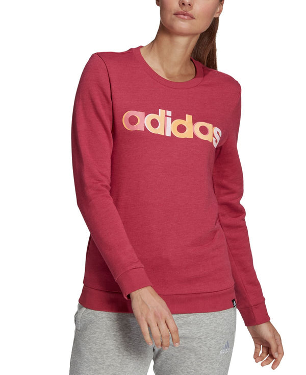 adidas Womens Multi-Color Logo Long Sleeve Top