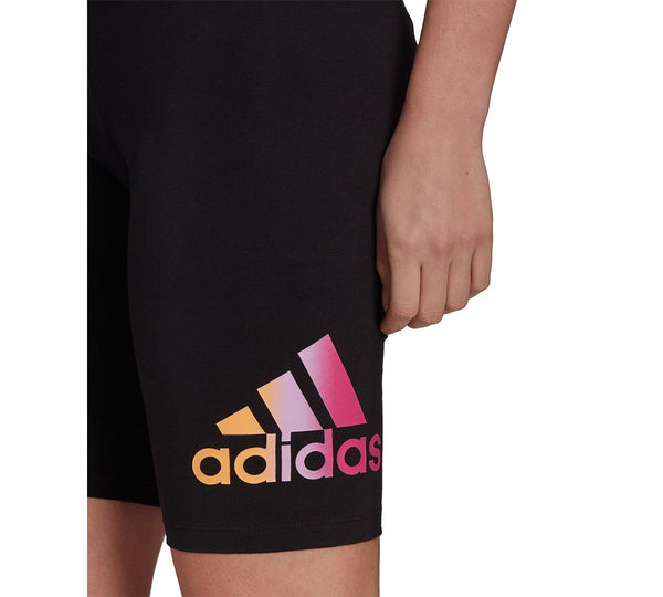 adidas Womens Essentials Gradient-Logo Bike Shorts