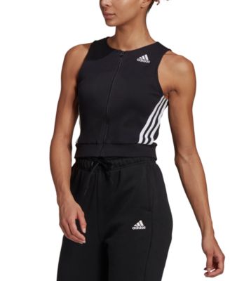 Adidas Womens Fitted Ribbed Tank Top