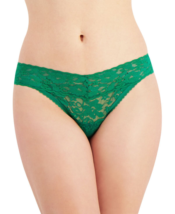 INC International Concepts Womens Lace Thong Underwear,Grn Tambourine,X-Large