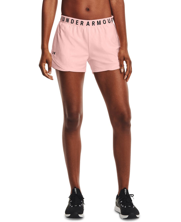 Under Armour Womens Logo Waistband Play Up Shorts,Beta Tint,X-Small