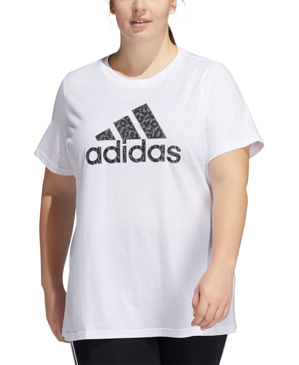 adidas Womens Plus Size Badge of Sports T-Shirt